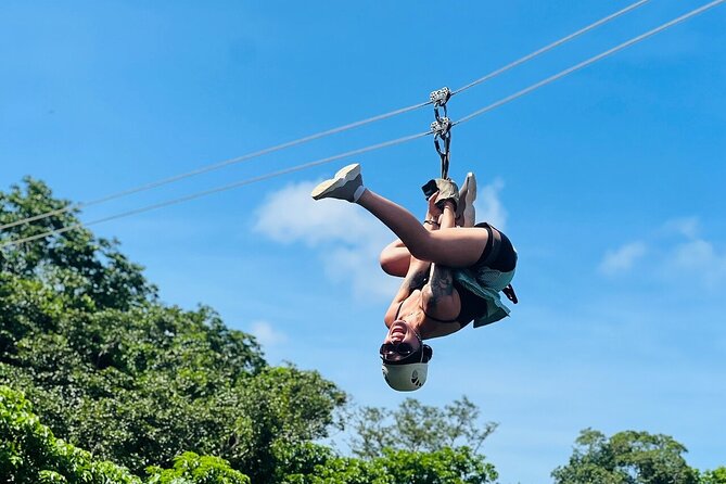 16 Lines Zipline, Cave, Hiking & Biausevu Waterfall Combo Tour - Zip Fiji Momi: 16 Lines, 5 km, and Ocean Air