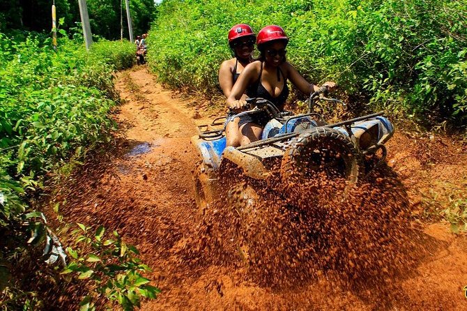 3 adrenaline activities Atvs Zipline and a swim experience in a cenote - Snacks, water, and the tequila-tasting detail that surprises people