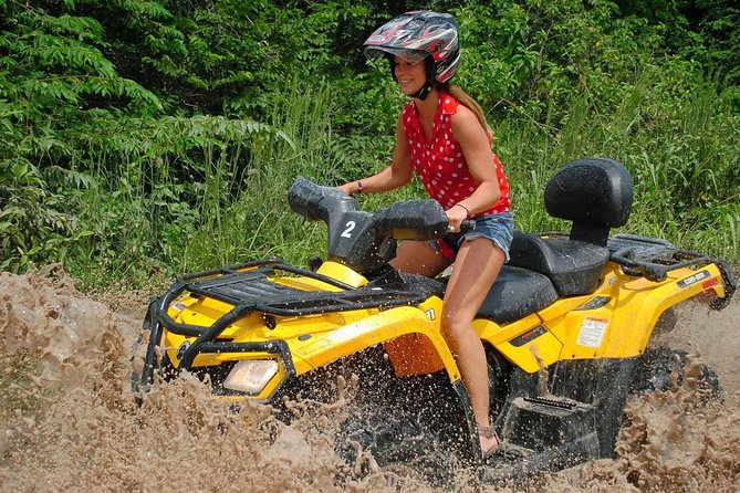 3 adrenaline activities Atvs Zipline and a swim experience in a cenote - Pickup from Cancun and Puerto Morelos: easy start, clear boundaries