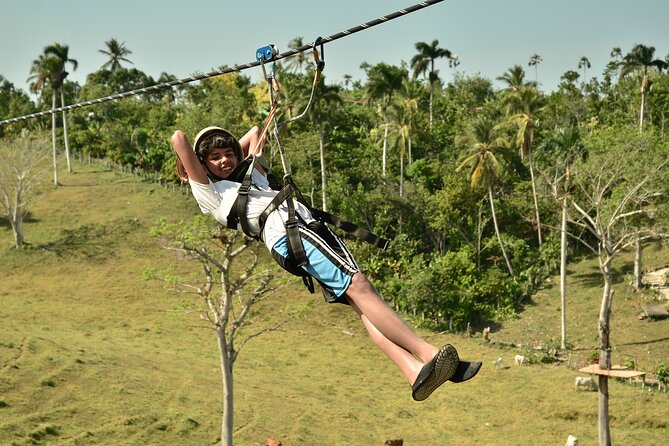 5 tours in 1 (Eco Farm/Horseback/City Tour/Buggy/Zipline) - Zipline Over the Suspension Bridge: Towers, Platforms, and Views