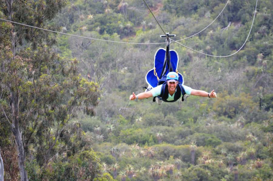 Adrenalin Addo Adventure Park: Superman Zipline - Gear up and get the rules: harness, instructor, and the “ready” moment