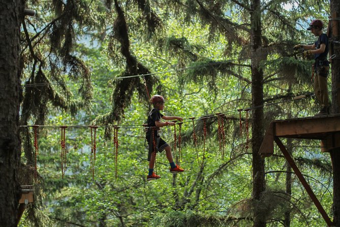 Adventure Parks & Zipline Tour - The Ropes Course: Burma Loops, Suspension Bridges, and Balance Beams