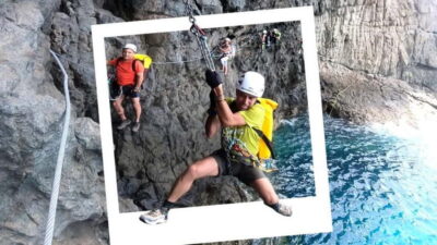 Agaete: Gran Canaria Coasteering. Marine Ferrata and Zipline - Getting started at Comsilience: location and group style
