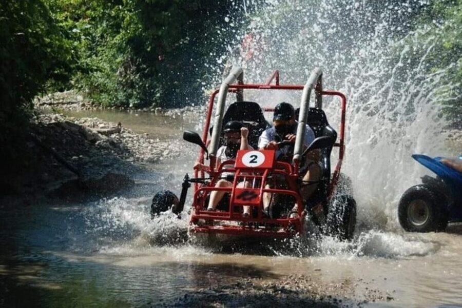 Alanya : Rafting, Quad/ Buggy & Zipline Adventure Combo Tour - From Hotel Pickup to Köprülü Canyon Rapids