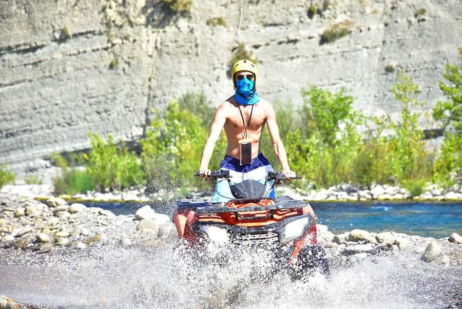 Alanya/Side/Antalya: Rafting, Zipline, Quad & Jeep Safari - Lunch buffet at the base: where you refuel after the water and mud