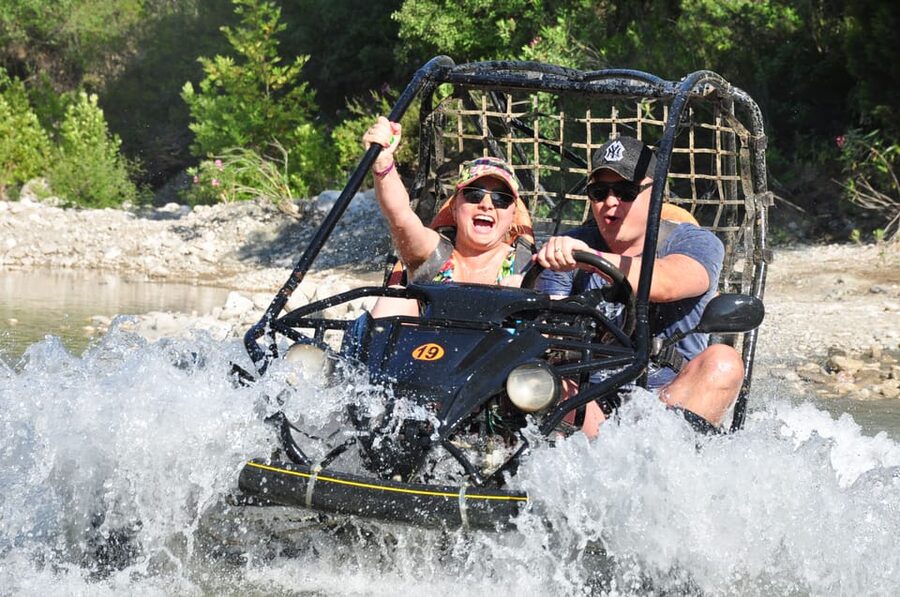 Alanya: Super Combo Quad, Buggy, Rafting & Zipline w/Lunch - Rafting in foamy water: Safety briefing, then hands-on guidance