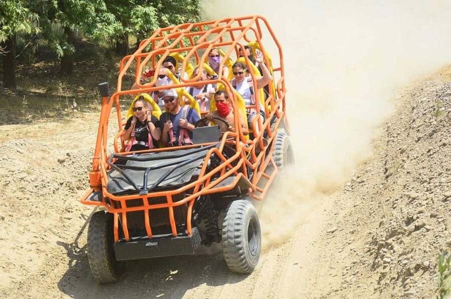 Alanya: Super Combo Quad, Buggy, Rafting & Zipline w/Lunch - Zipline: Air time as a change of pace