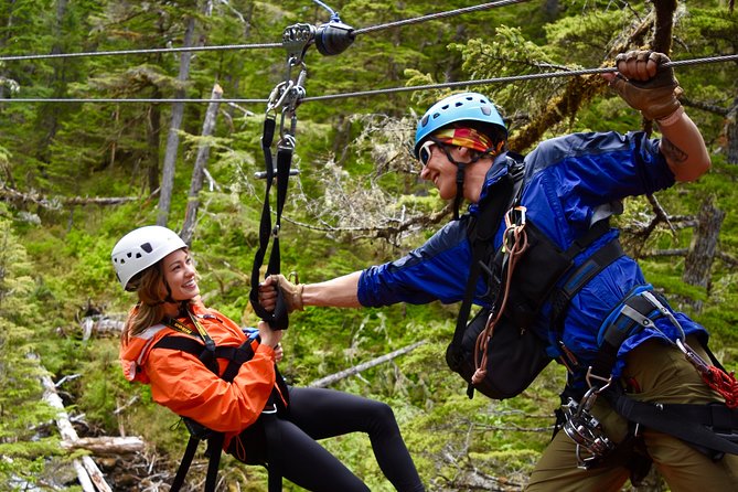 Alpine Zipline Adventure in Juneau, AK - Safety Gear, Optional Practice, and the No Hand-Braking System