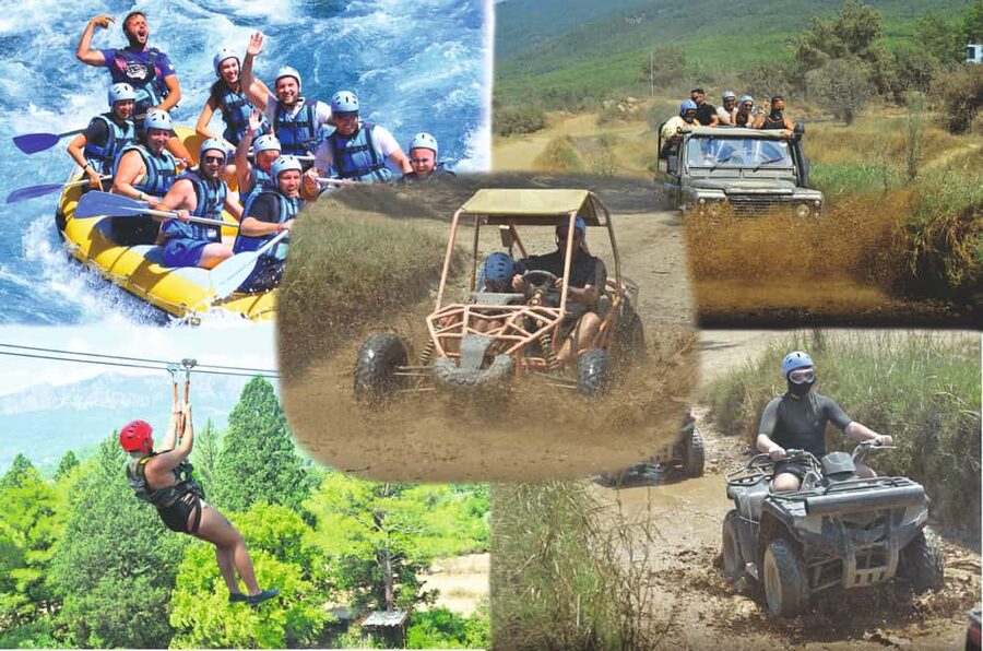 Antalya Buggy, Quad, Jeep, Rafting & Zipline Tour with Lunch - The logistics: shared van pickup, and why your day can stretch