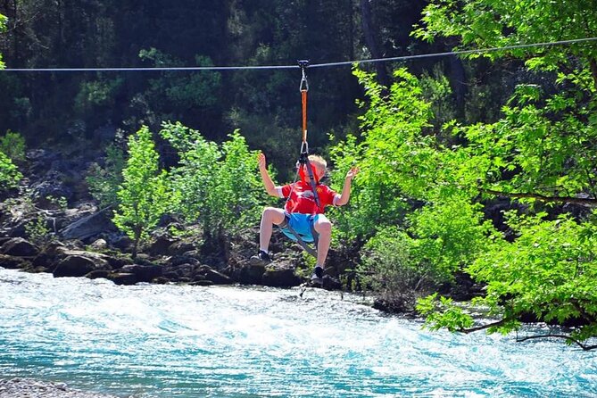 Antalya Family Combo Tour: Jeep, Rafting & Zipline with Lunch - Rafting in Koprulu Kanyon: about two hours on the water