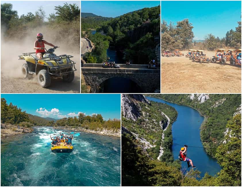 Antalya/Side: Quad, Buggy, Rafting & Zipline Tour with Lunch - Side Pickup and The Taurus Mountains Ride: Settle In, Then Start Moving