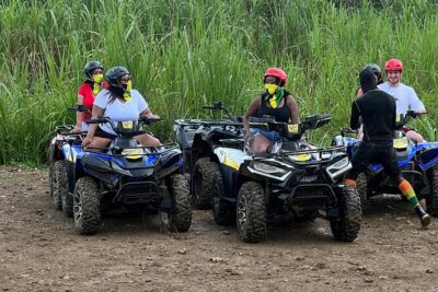 ATV Jungle Ride, Zipline and Ricks Cafe from Montego Bay - Stop 1 in Montego Bay: zipline and ATV through jungle and sugarcane areas