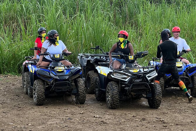 ATV Jungle Ride, Zipline and Ricks Cafe from Montego Bay - Stop 1 in Montego Bay: zipline and ATV through jungle and sugarcane areas