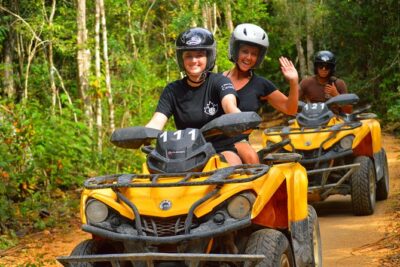 ATV Xtreme and Zipline Adventure from Riviera Maya - Zipline Through the Rainforest Canopy