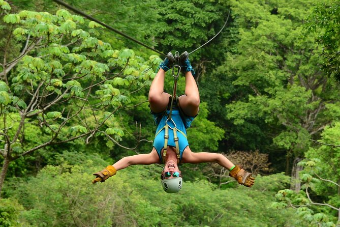 ATV + Zipline + Waterfall + Rainforest Lunch COMBO - ATV through the secondary rainforest: gearing up, then riding to Catarata Bijagual