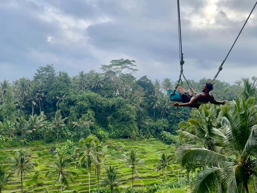 Bali/Ubud: Swing, Zipline & SkyBike Rice Terrace Adventure - Zipline Across the Rice Paddies: Parallel Lines for a Real Bird’s-Eye View