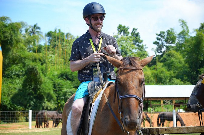 Bambuza ATV, Zipline and Horseback Adventure from Negril - Zipline Through Bamboo and Over River-Bed Terrain