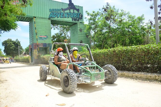 Bavaro Adventure Park Buggy Ride, Zipline Mega Splash, and Waterfall Pool - Cenote Blue Lagoon time: a calm break between thrill zones