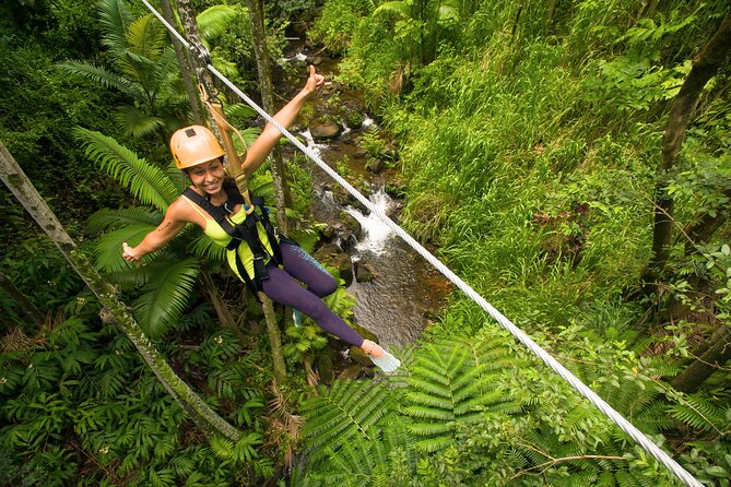 Big Island: 8-Zipline & Suspension Bridge Waterfall Adventure - The suspension bridge: the mid-course confidence test