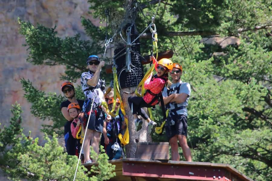 Big Sky: Classic Guided Zipline Tour (1-2 Hours) - The Wiley Wire Moment: 800 Feet Across the Gallatin River