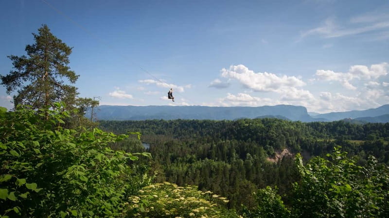 Bled: Europe's Longest Zipline Adventure over Dolinka River - The main event: seven ziplines over the Dolinka River