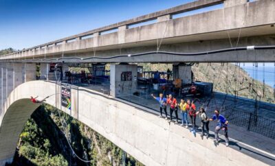 Bloukrans Bridge: Zipline, Hangout, and SkyWalk Adventure - The full harness setup and the 200m zipline to the middle