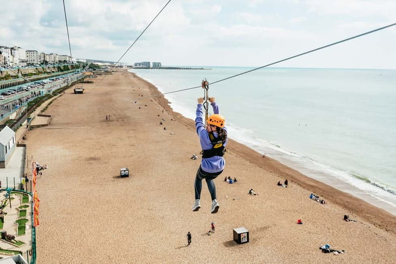 Brighton: Zip Wire Experience Ticket - The Spiral Staircase Up to Brighton’s 32-Metre Platform