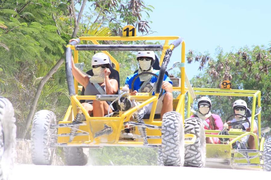 Buggy Ride, Zipline Splash & Waterfall Pool Combo with Lunch - Entering the abandoned-mine buggy track