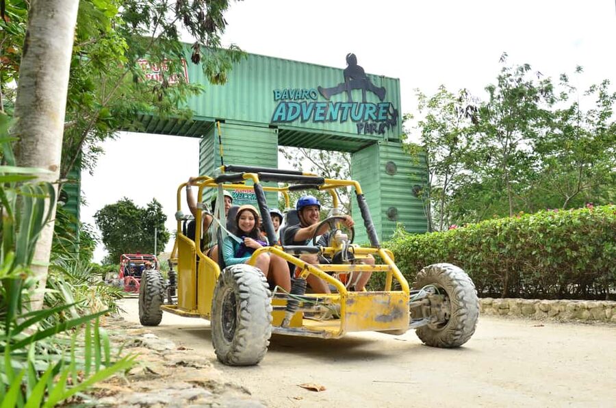 Buggy Ride, Zipline Splash & Waterfall Pool Combo with Lunch - Mega Zipline Splash: 6 lines, the Himalayan Bridge, and a water landing