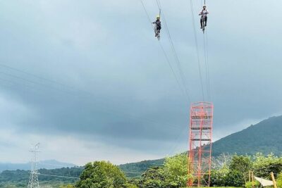 Cafe Albania Bike Zipline, Rainbow Slide, Wings Swing, Hotsprings - Your extra 30 minutes at Café Albania for optional challenges