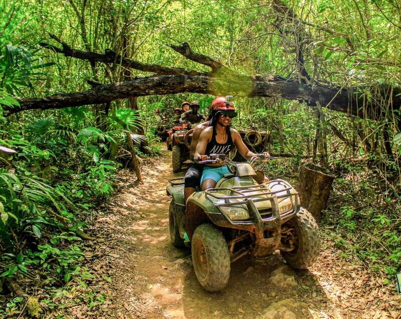 Cancun & Riviera Maya: ATV, Zipline, & Cenote Combo Tour - Cenote Verde Lucero: open-sinkhole swimming with platforms and jump options