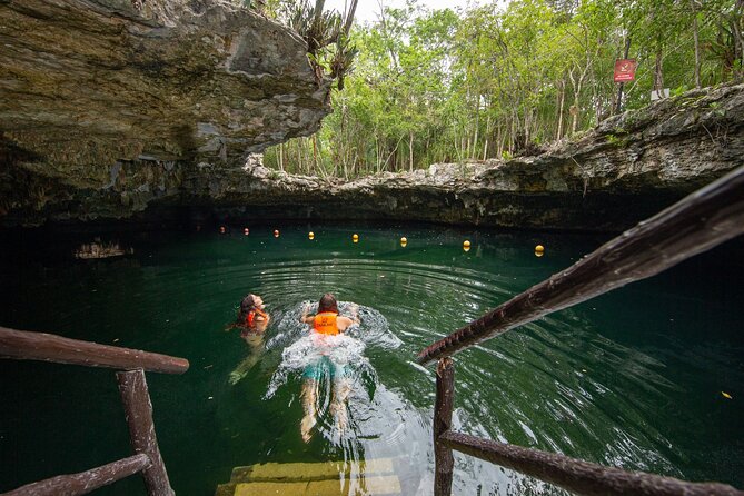 Cenote Tankah and Mayan Village Tour with Zipline, Canoes & Lunch - Tankah Cenote Swimming: More Than a Photo Stop