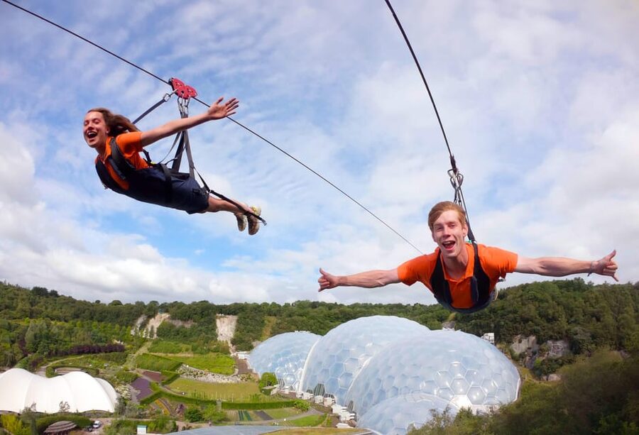 Cornwall: Eden Project Zip Wire Experience - Getting to Hangloose Adventure Eden and Finding the Launch Tower