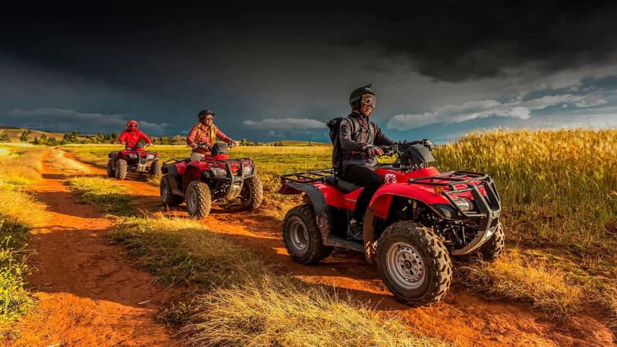 Cusco: Zipline + ATV's | Salt Mines of Maras and Moray | - ATV riding in the Andes: practical fun, not a stunt show