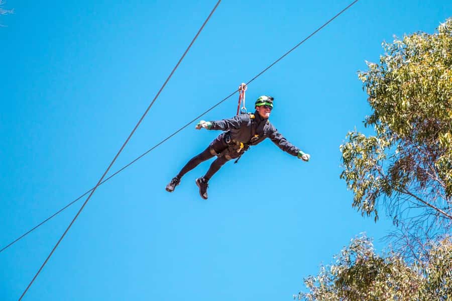 Cusco: Zipline in the Sacred Valley - Ziplining from Mirador de Racchi: The Sacred Valley View Setup