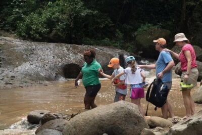 Day of Adventure - Zipline and Hike or Bike - Hike vs. cycling to Errard Waterfall: pick the effort level you want