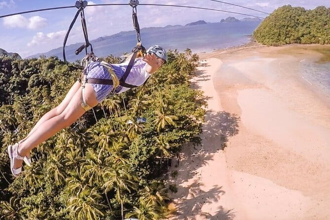 El Nido Palawan Zipline One Way - Riding choices: solo, tandem, and superman-style flying