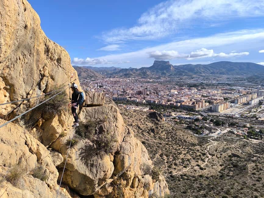 Elda: El Bolón via ferrata with zipline and abseiling - The setting: Sierra de Bolón, near Elda (and very much in the “action” zone)
