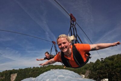 England’s Fastest Zipline at the Eden Project - Safety gear and briefing: the part that makes it feel trustworthy