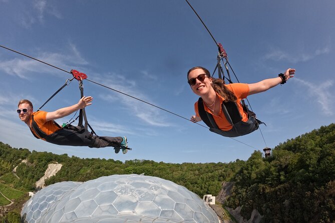 England’s Fastest Zipline at the Eden Project - After the ride: unharnessing and quick wrap-up