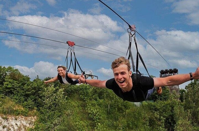 England's Longest Zipline in Kent - The launch tower moment: what your body will be doing