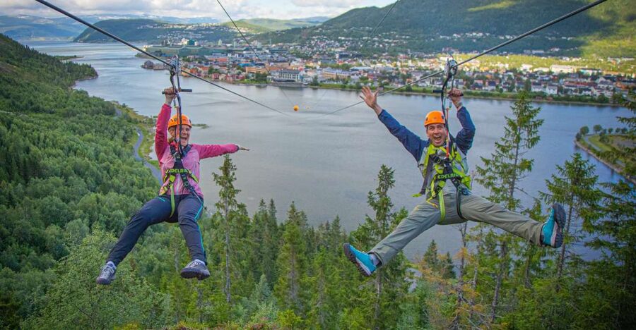Feel the adrenaline in Mosjøen Zipline - Guides and Timing: Live Support from Start to Finish