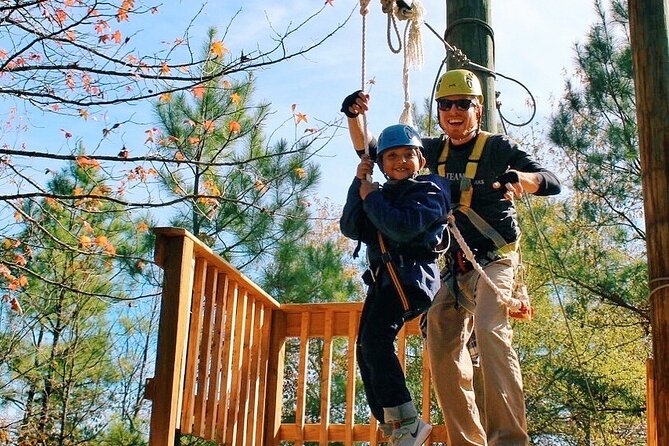 Fontanel Zipline Forest Adventure at Nashville North - Weather reality: rain or shine, but not for wind or lightning