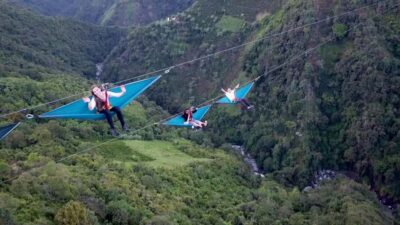 From Medellín: Dream Hammocks, Zipline, & Waterfall Day Trip - The zipline: 1400 meters across two flights (and yes, it’s the main event)