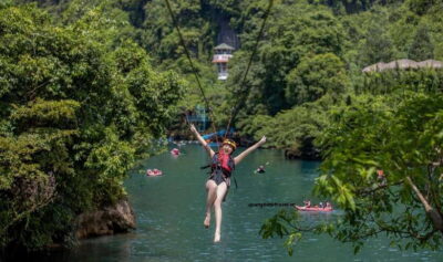 From Phong Nha/DongHoi: Paradise Cave and Zipline Dark Cave - Paradise Cave (Hang Thien Duong): dry, visual, and surprisingly climb-heavy