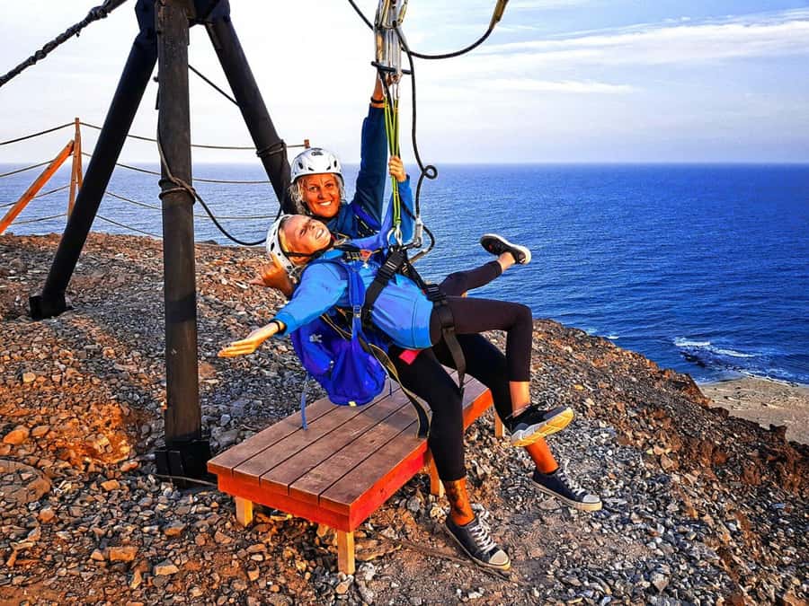 From Santa Maria: Sal island Zipline Experience (Official) - Safety briefing and harnessing: it’s not just slap-on-and-go