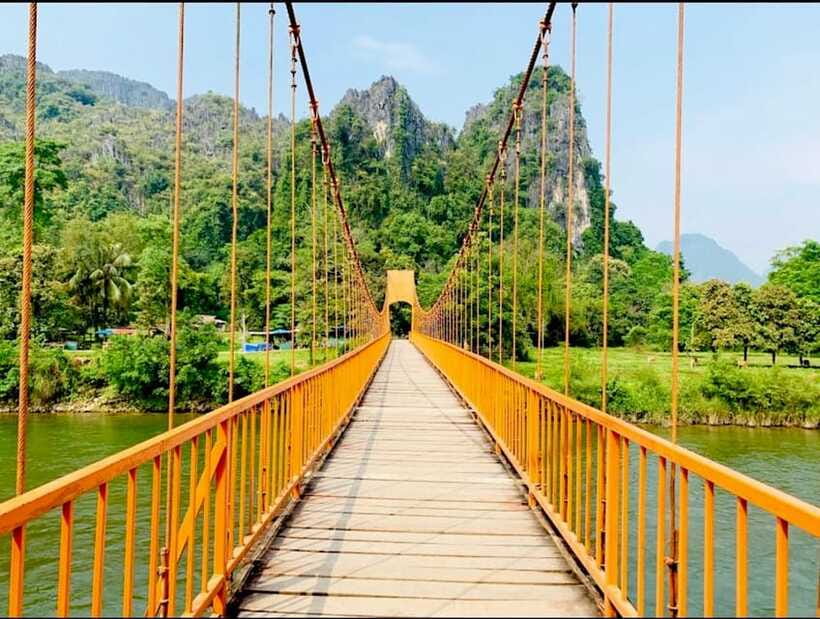 From Vientiane: Vang Vieng Tour with Cave Kayak & Zipline - Nam Song River kayaking: calm paddling with big scenery energy
