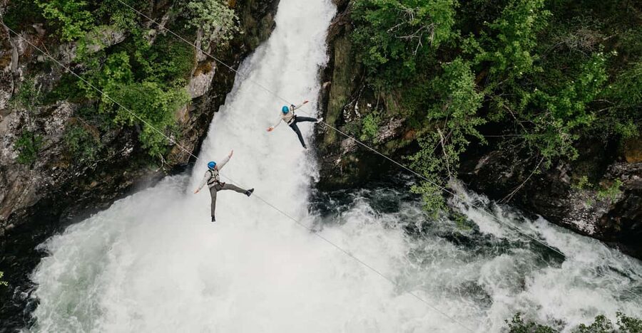 Geiranger: Zipline Park Experience - The Walk + Bridges + Waterfall Sequence That Makes This Feel Like Norway
