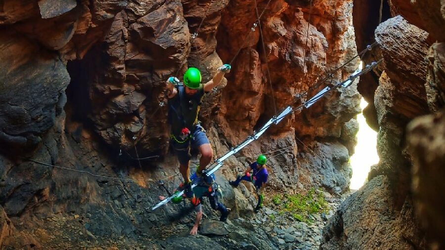 Gran Canaria: Guided Via Ferrata and Zipline Adventure - Caves and cable crossings with Tunte caldera views