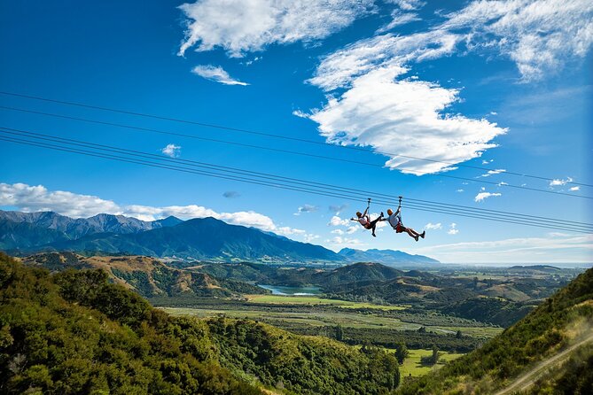 Half Day Zipline Adventure in Kaikoura - Twin ziplines over native forest and Kaikoura views